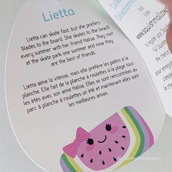 LIETTA 🍉 Happy Watermelon OG HTF Original Squishmallow By Kellytoy NWT - Picture 3 of 8